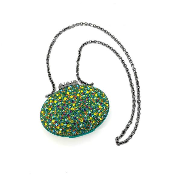 Christian Louboutin Handbags - Christian Louboutin Mina Burma Strass Crystals Spotlight Clutch Minaudiere Bag